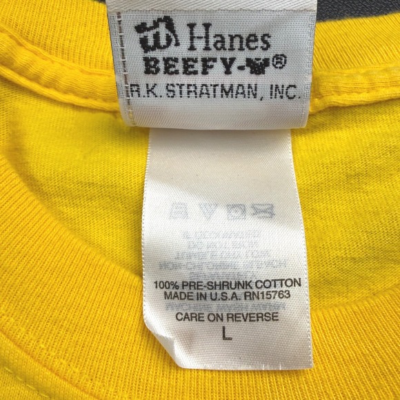 Harley Davidson Sturgis Black Hills Rally 2008 Yellow T Shirt Large USA - Picture 5 of 8